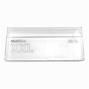 Front til Multibox XXL grøntskuffe i køleskab fra Bosch og Siemens.